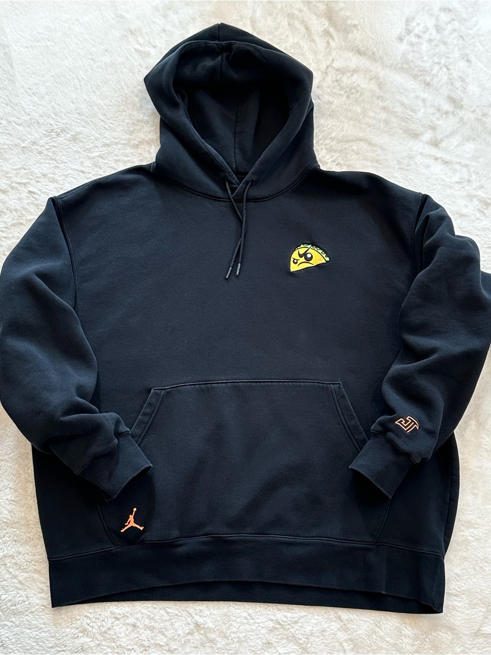 Jordan x Jayson Tatum "Taco Jay" Fleece Pullover Hoodie Black Men's XXL